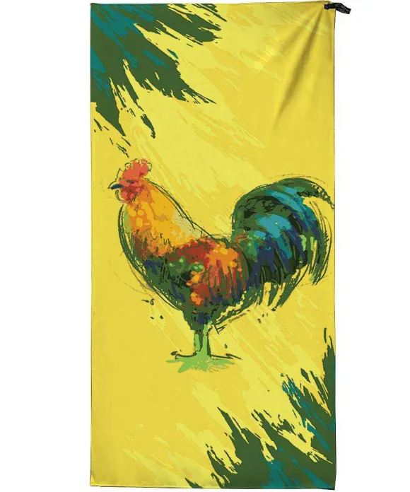 Towels>Crazy Shirts Chicken Scratch - Microfiber Beach Towel