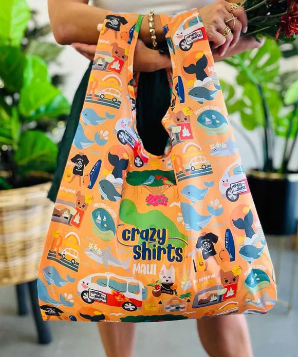 Trinkets>Crazy Shirts Eden In Love Maui - Nylon Tote