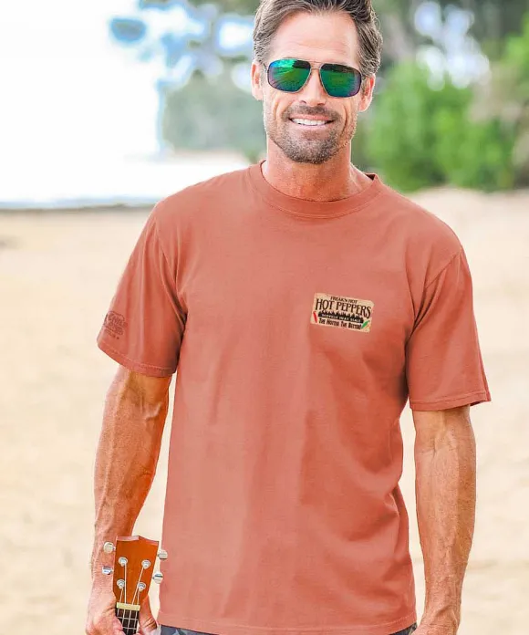 T-Shirts>Crazy Shirts Fh Scoville Scale - Chile Dyed Short Sleeve Crewneck T-Shirt