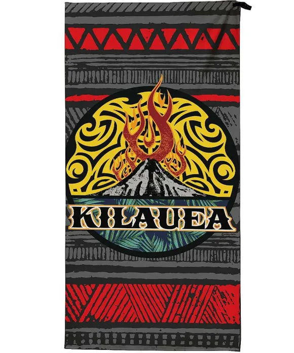 Towels>Crazy Shirts Kilauea Flame - Microfiber Beach Towel