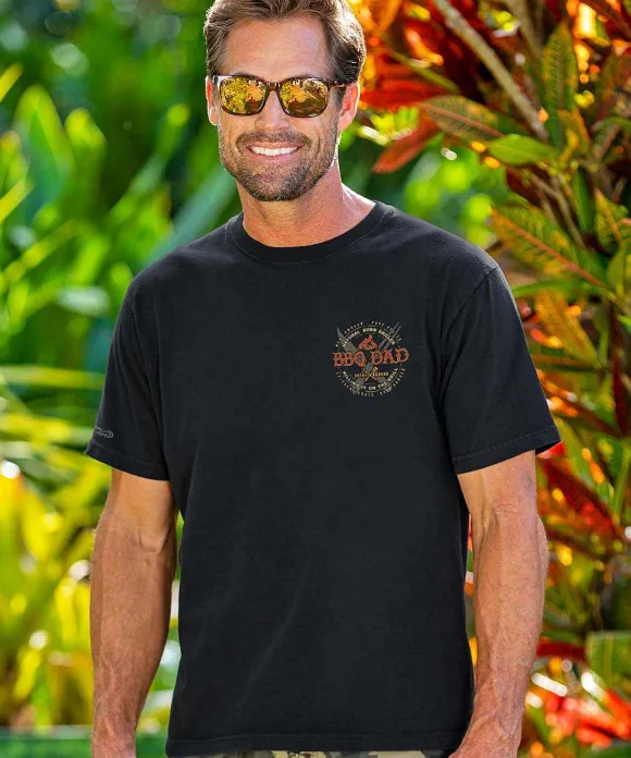 T-Shirts>Crazy Shirts Natural Born Griller - Black Short Sleeve Crewneck T-Shirt