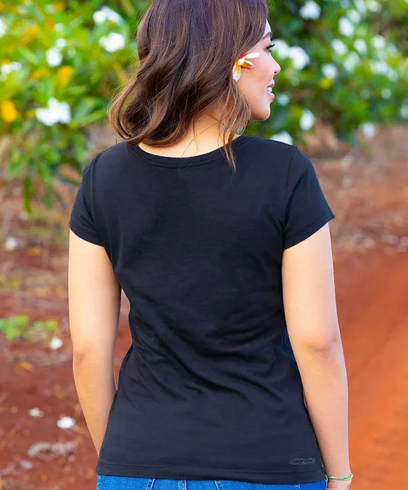 T-Shirts>Crazy Shirts Sun And Moon Dance - Jet Black Short Sleeve Pima T-Shirt