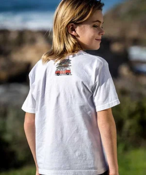 T-Shirts>Crazy Shirts Volkswagen Surfmobile - White Short Sleeve Crewneck T-Shirt